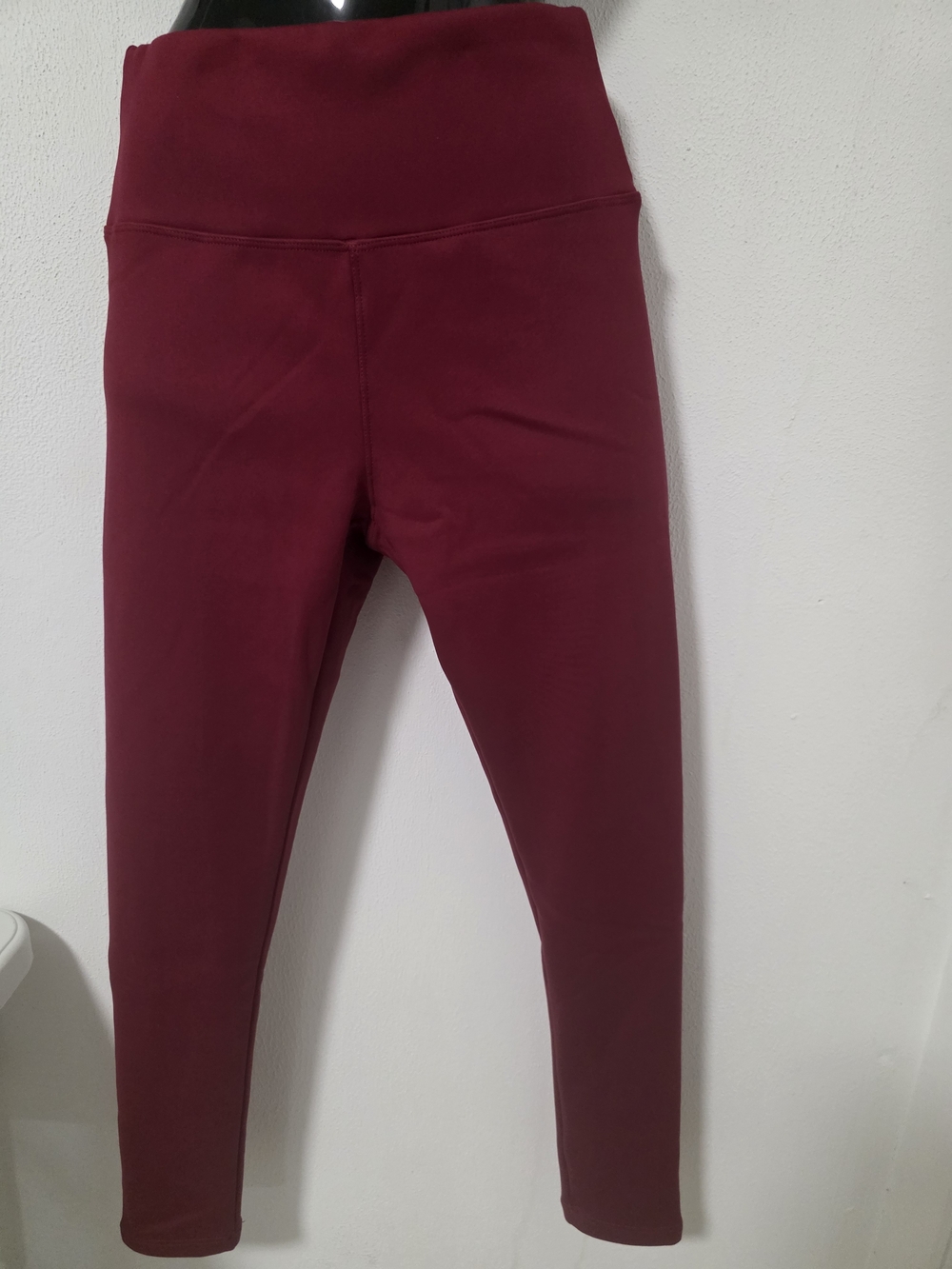 High-Waist Leggings - Burgundy